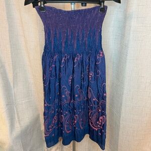 Lapis Purple Dress with Pink Accents